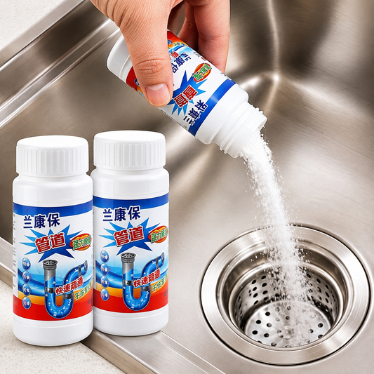 DrainXpert™ – Advanced Drain Clog Remover Powder